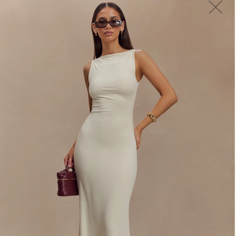 Meshki Cream Maxi Dress